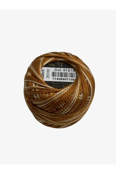 Yiğit Kumaş Embroidery Thread (Etamine Thread) Anchor No:8 Marbled Brown Color 1218