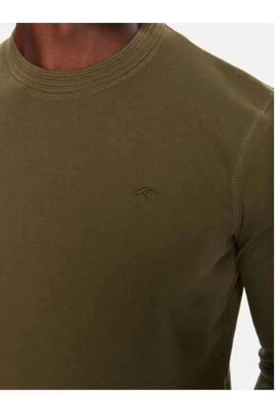 Indicode Tricou cu mânecă lungă pentru bărbați INVALENTO 45-660 verde