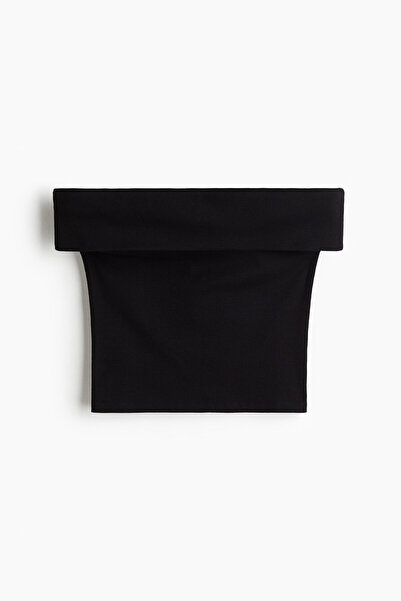 H&M Omuzları Açık Ribanalı Üst