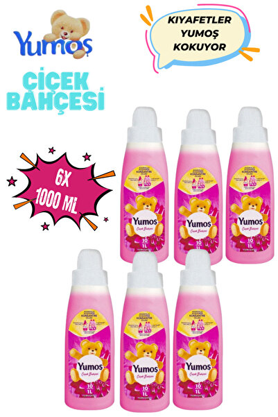 Yumoş Çiçek Bahçesi Çamaşır Yumuşatıcısı 6 Adet Toplam 6000 ml