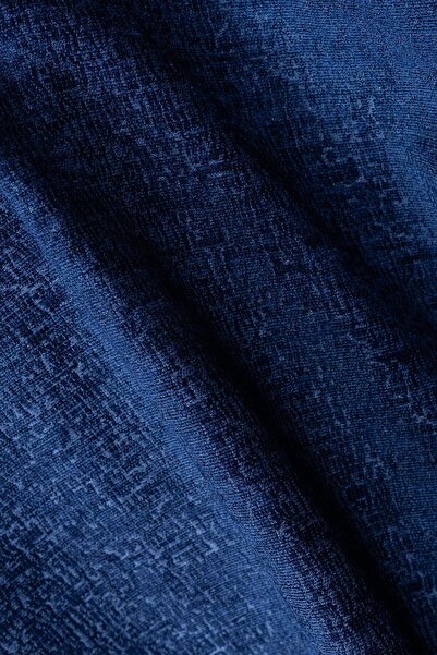 Latuda Home Преміум чохол для крісла 110x175 Бержер Грамаж Джакарський Шоніль Синій | Чохол для дивана | 2 штуки