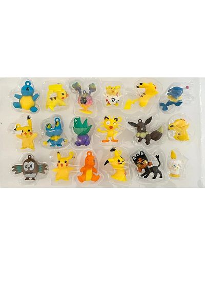ferman's home Pokemon Pikachu And Others 18-Piece Character Toy Set