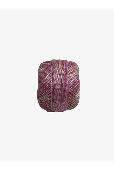 Yiğit Kumaş Embroidery Thread (Etamine Thread) Anchor No:8 Marbled Pink Color 1320