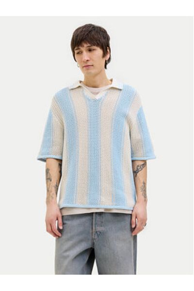 Jack & Jones jack jones Mens Sweater 12277266 Beige, Blue