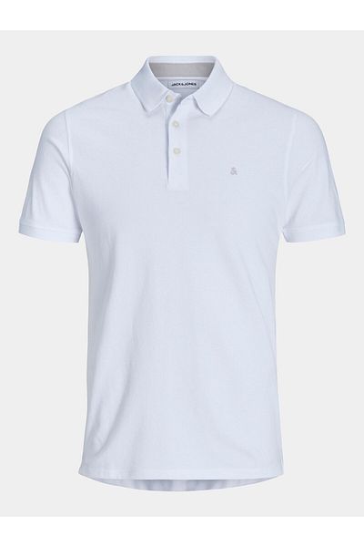 Jack & Jones Tricou polo pentru bărbați Jack Jones 12136668 Alb