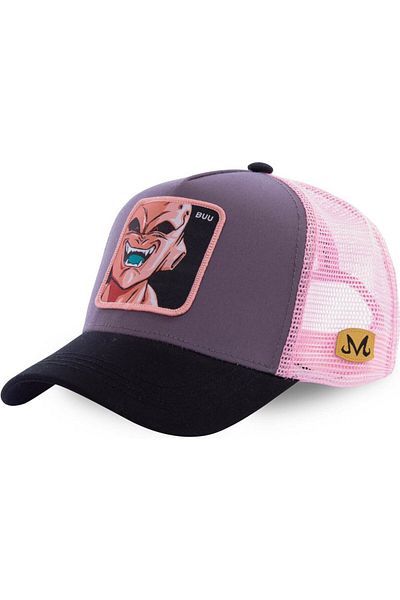 BANDAI Buu-Pink Dragon Ball Z Men's Caps Goku Hat Men's and Women's Baseball Caps Summer Sun Visor Gift Cap