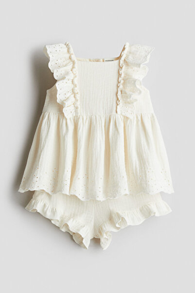 H&M 2 Parçalı Pamuklu Muslin Set