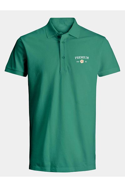 Jack & Jones Tricou polo pentru bărbați Jack Jones 12259678 Verde