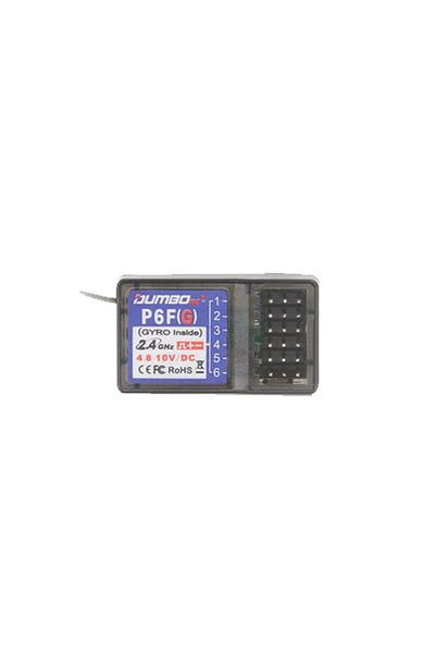 Choice 1PCS P6FG DumboRC X6 X4 X5 2.4G 6CH Transmitter W/ P6FG Gyro P6F Receiver LED Light Set for 1/10 1/8