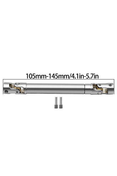 Choice silver-L105MM Metal Internal Spline Drive Shaft Universal Joint Driveshaft for 1/10 RC Car Crawler A