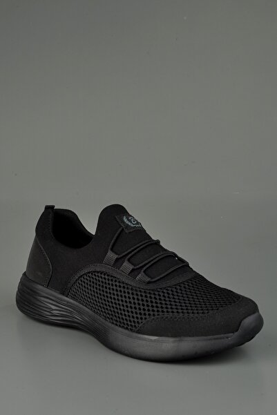 KONFOR Ortopedik Bağcıksız Rahat Kullanım Fileli Kadın Ayakkabı Blacksea