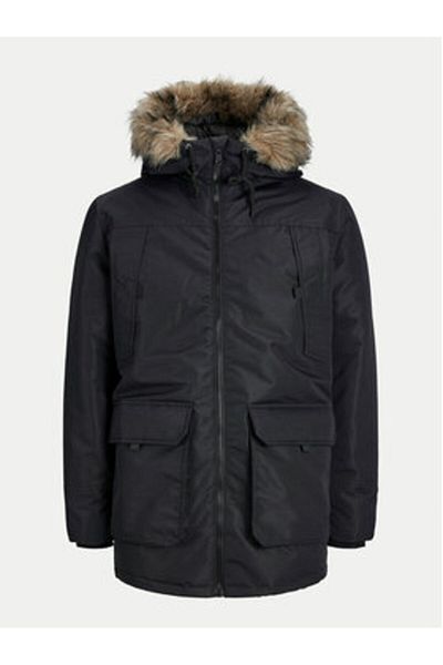 Jack & Jones Parka pentru bărbați Jack Jones 12258406 Negru