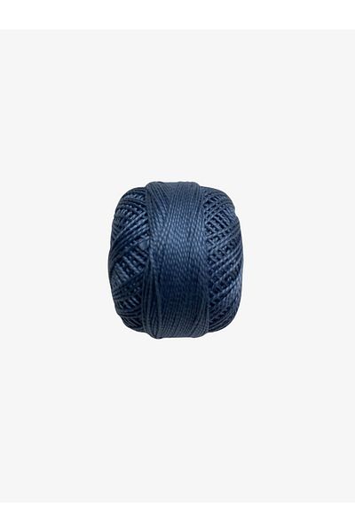 Yiğit Kumaş Embroidery Thread (Etamine Thread) Anchor No:8 Indigo Blue Color 1034