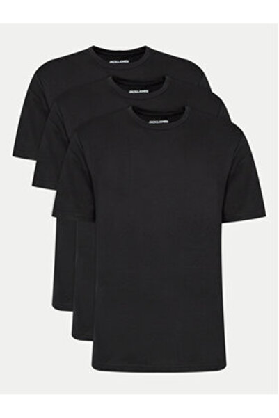 Jack & Jones Jack Jones Set de 3 tricouri pentru bărbați 12248076 Negru