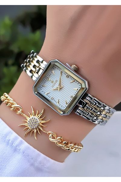 Homies Original New Season Square Case Women's Watch with Bracelet Gift
