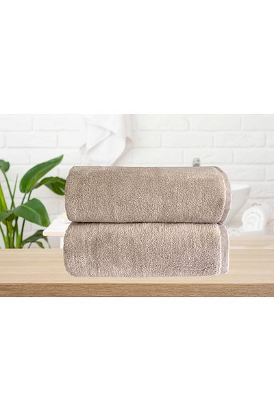 Lucy and Home 100% Cotton Microcotton Towel Set of 2 60X110Cm