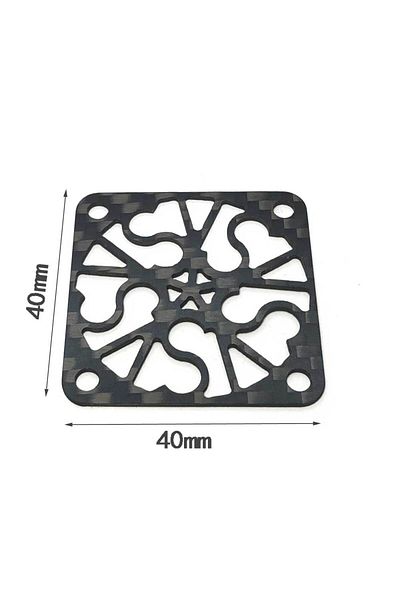 Choice 40mm Carbon board YSIDO Cooling Fan Cover 30mm 35mm 40mm 45mm 50mm Carbon Fibre Protective Board for