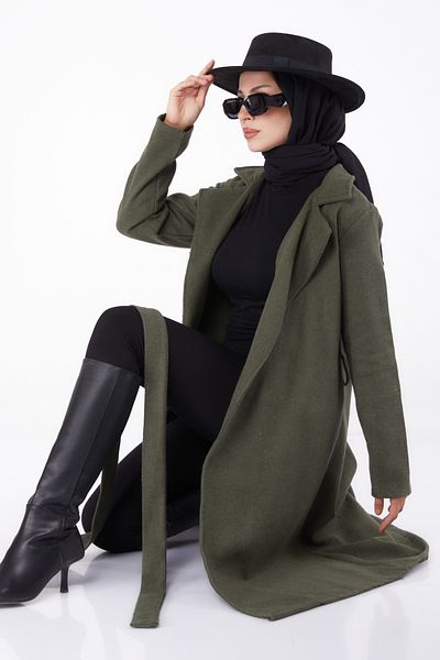TOFİSA Stamp Coat Khaki - 13287