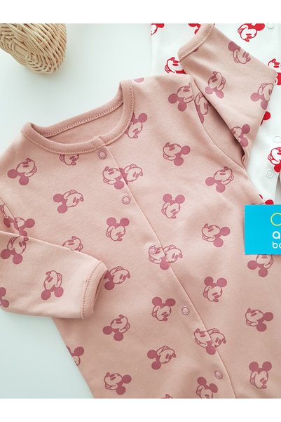 artıbebe طقم رومبير مطبوع للفتيات الصغيرات مكون من 3 قطع |   رومبير أطفال قطن 100% بأكمام طويلة مع حذاء طويل الطول
