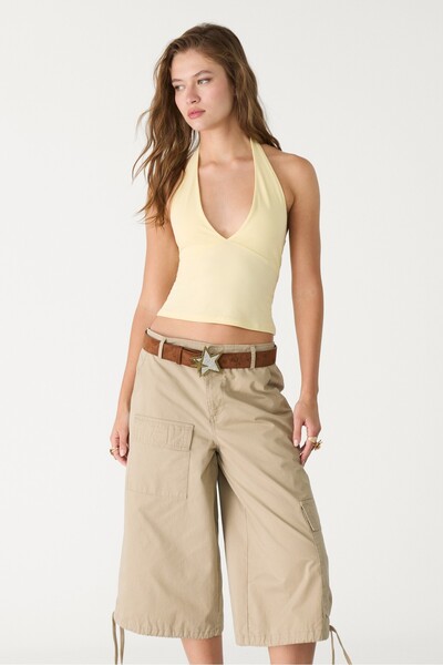 Stradivarius V-neck halter top