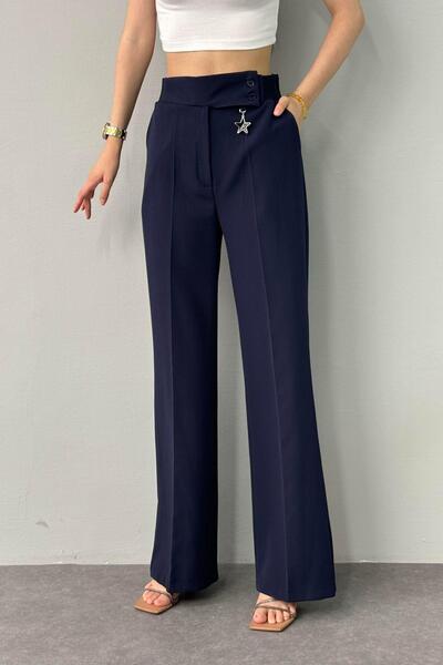 lizge giyim بنطلون خصر بتفاصيل ريبانا