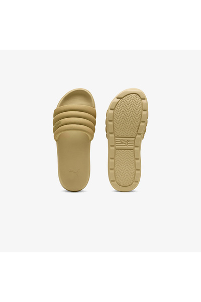 Puma Karmen Slide Puffy Aqua Women's Beige Slippers