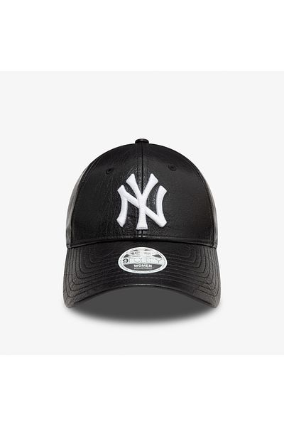 NEW ERA Дамска черна шапка Crinkled Pu 9forty