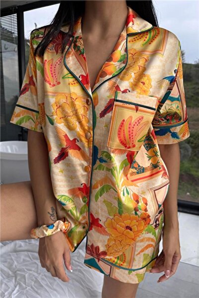 COCCOLARSI Set pijama scurtă din satin Stagione Estiva CSE3010