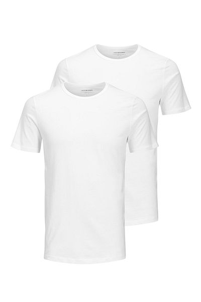 Jack & Jones jack jones Mens Set of 2 T-shirts 12133913 White