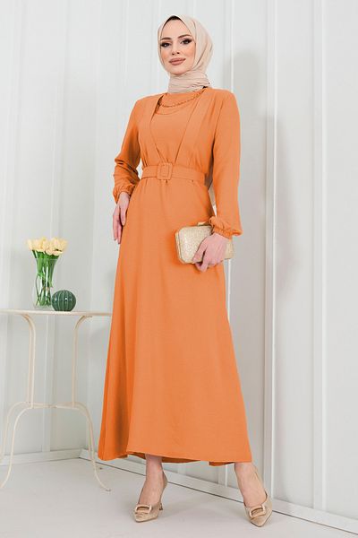 TOFİSA Dress Orange - 11631