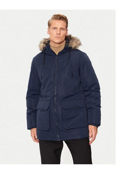 Jack & Jones Parka pentru bărbați Jack Jones 12258406 Bleumarin