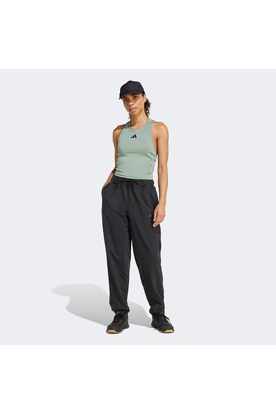 adidas Power 3 Stripes Racerback Women's Green Tank Top