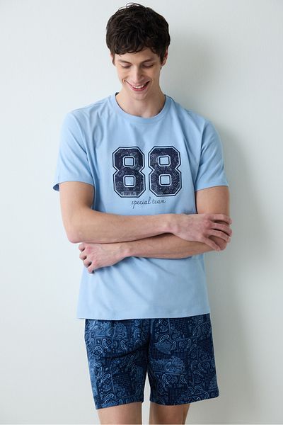 Penti 88 Special Multicolored Shorts Pajama Set