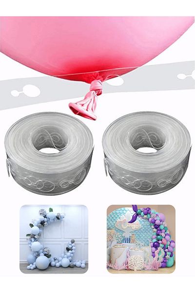 Mielibon Balloon Chain Strip Apparatus |   5 Meters |   Balloon Arch and Wall Decoration Strip