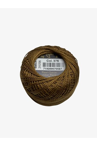 Yiğit Kumaş Embroidery Thread (Etamine Thread) Anchor No:8 Brown Color 375