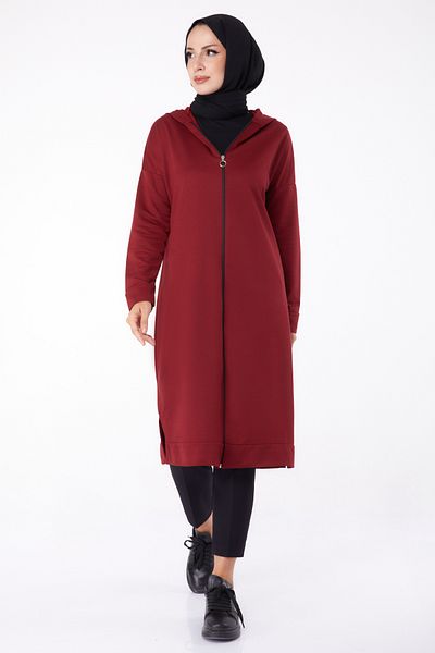 TOFİSA Capac cu fermoar Roșu Claret - 13299