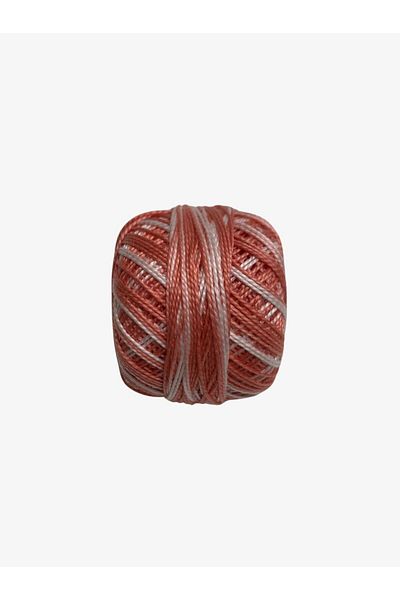 Yiğit Kumaş Embroidery Thread (Etamine Thread) Anchor No:8 Marbled Salmon Color 1202