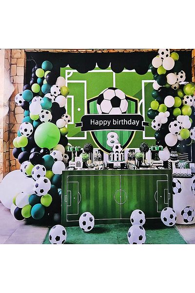 Ropet Football Theme Party Balloons and Decorations Set, Happy Birthday, 6550, 73 pcs, Ropet