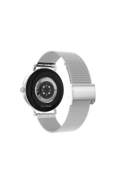 Smart Vibe Smartwatch Women's Edition DTS™ WATCH 1.30" AMOLED, Receive/Make Call, Voice Assistant, Silver