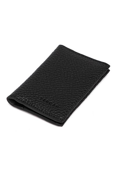 Tergan Black Genuine Leather Unisex Credit Card Holder - S1Kk00000266-A41