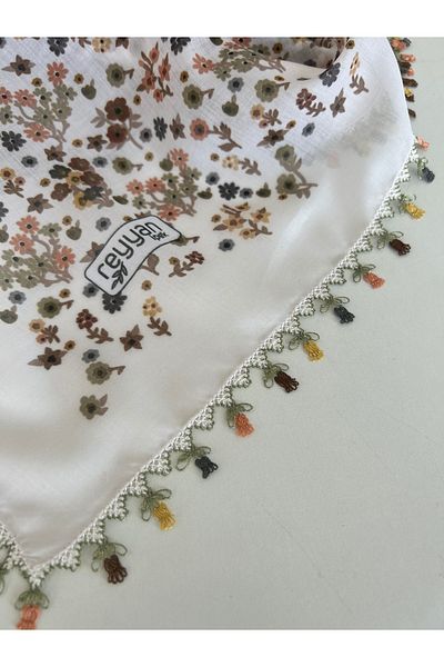 REYYAN Handcrafted Needle Embroidered Writing/Needlework/Needlework Bait/Handcrafted Cheesecloth/Head Cover