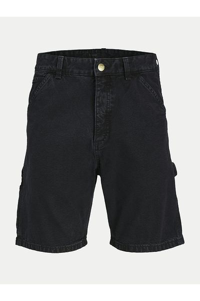 Jack & Jones Pantaloni scurți din denim pentru bărbați Jack Jones 12252814 Negri