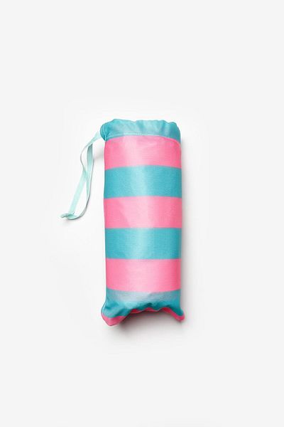 Le Mabelle Mint Striped Beach Towel