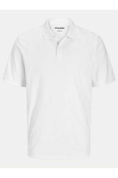 Jack & Jones Tricou polo pentru bărbați Jack Jones 12270150 Alb