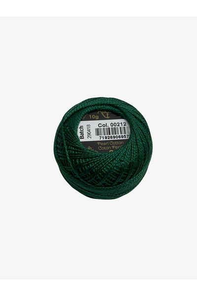 Yiğit Kumaş Embroidery Thread (Etamine Thread) Anchor No:8 Green Color 212
