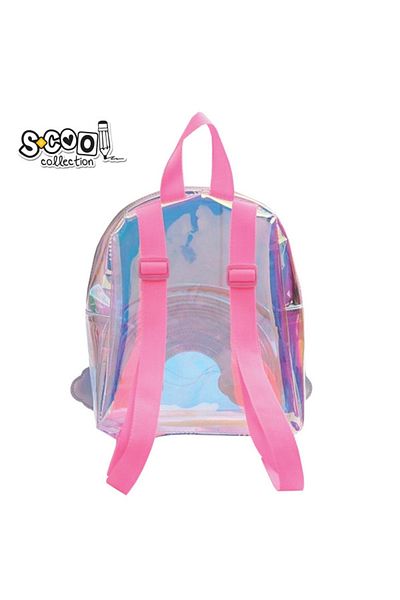 OEM Ghiozdan gradinita transparent RAINBOW, 20x26x13 CM