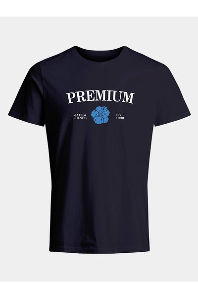 Jack & Jones jack jones Men's T-Shirt 12259673 Navy Blue