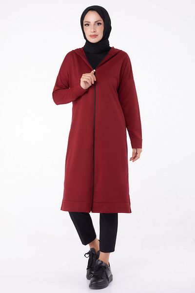 TOFİSA Capac cu fermoar Roșu Claret - 13299