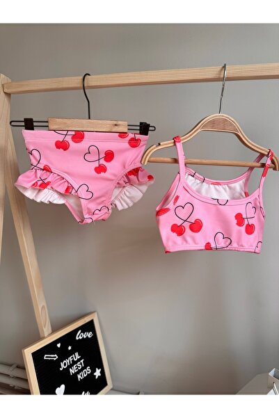 Kids Cherry Patterned Bikini