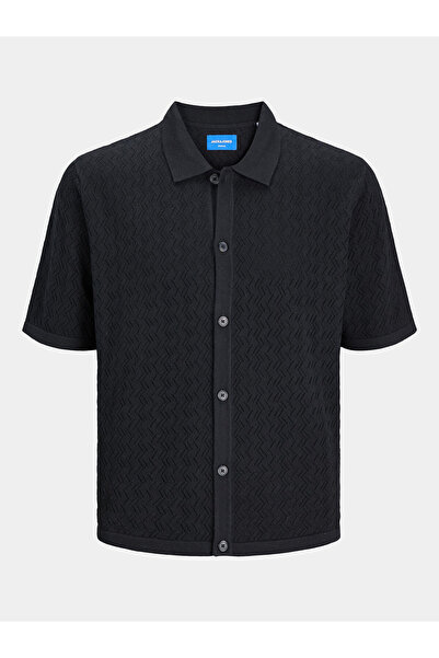 Jack & Jones Cămașă bărbătească Jack Jones 12255011 Negru